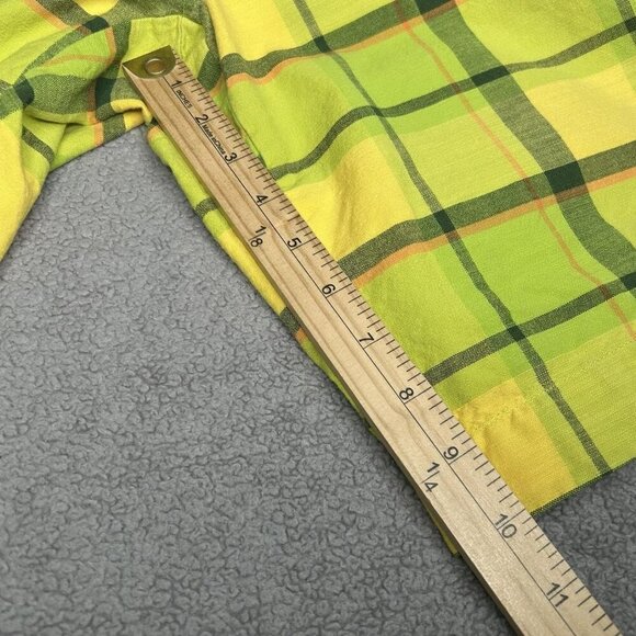 Loudmouth Shorts Mens 40 Green Yellow Plaid Golf Casual 100% Cotton Summer Fun - Picture 9 of 10